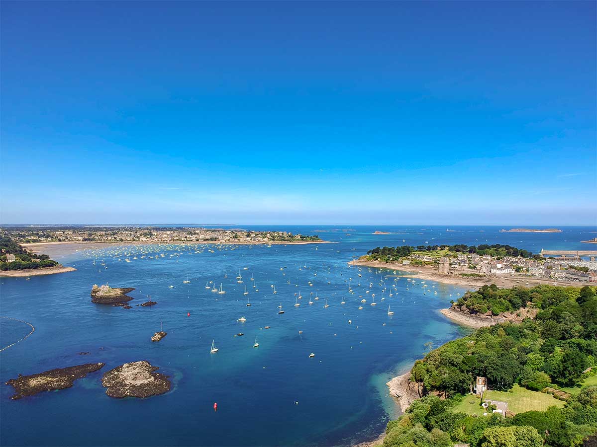 Vue du ciel Estuaire de la Rance